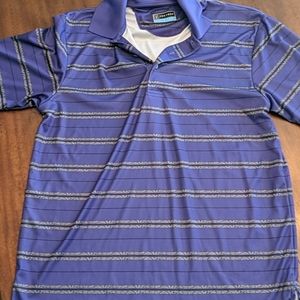 Men's purple dry fit polo, PGA tour edition